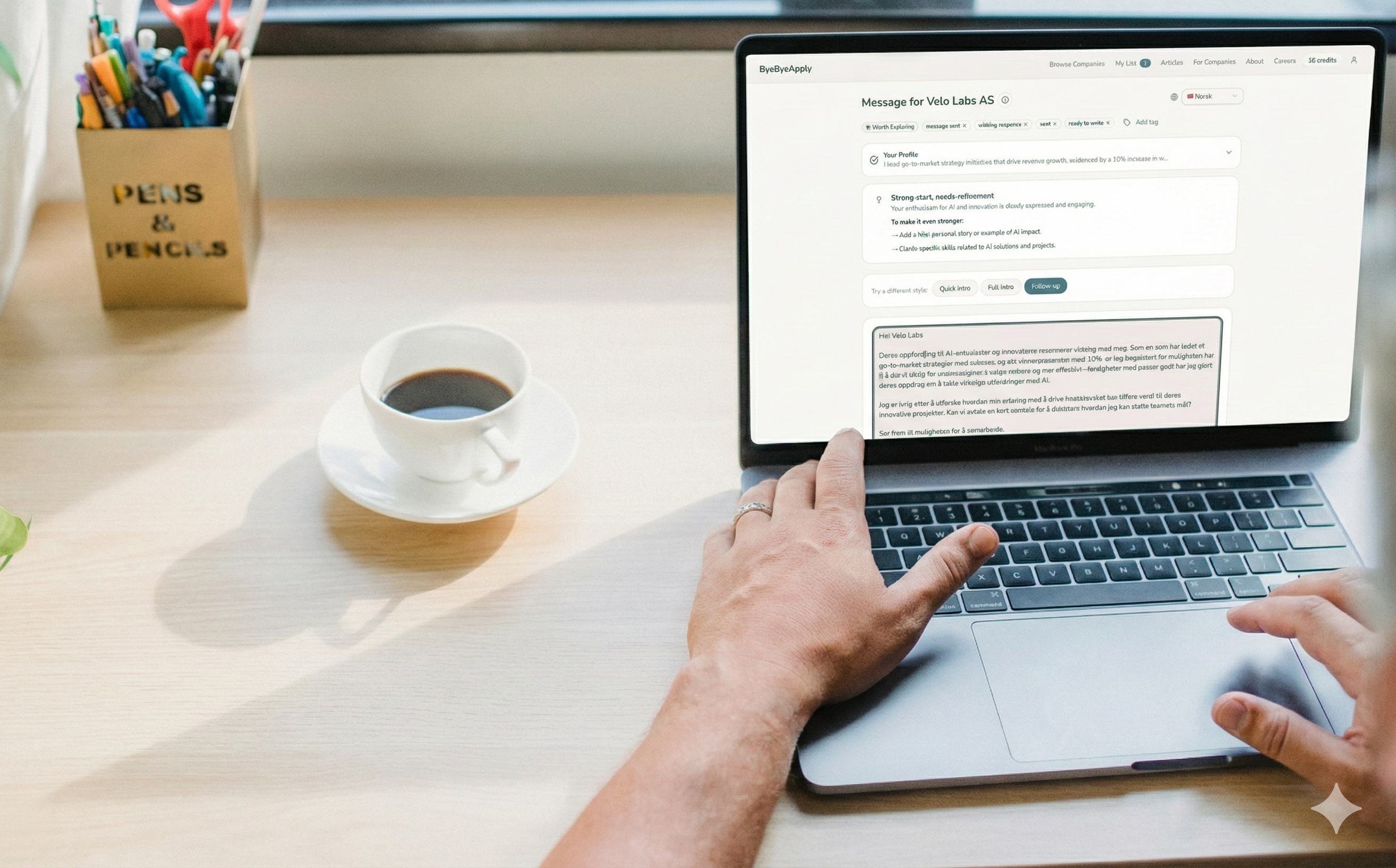 ByeByeApply message crafting interface